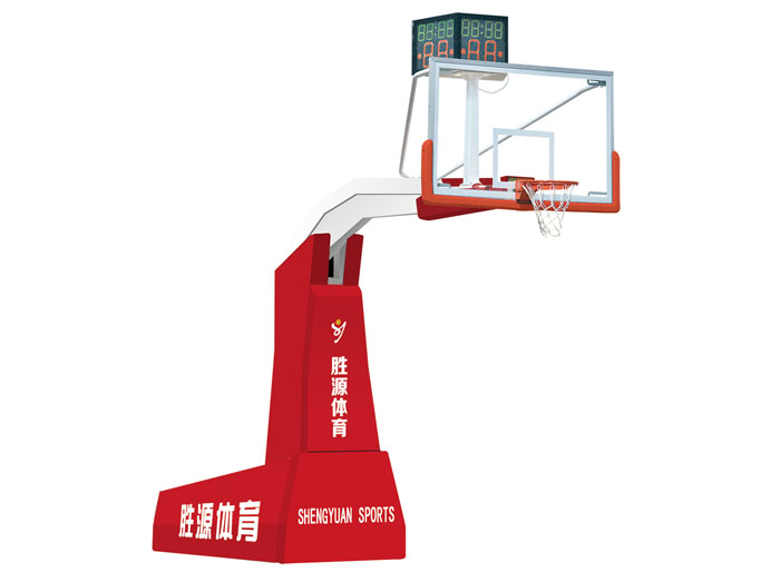 SY-A-005(電(diàn)動或彈性)比賽型移動式籃球架